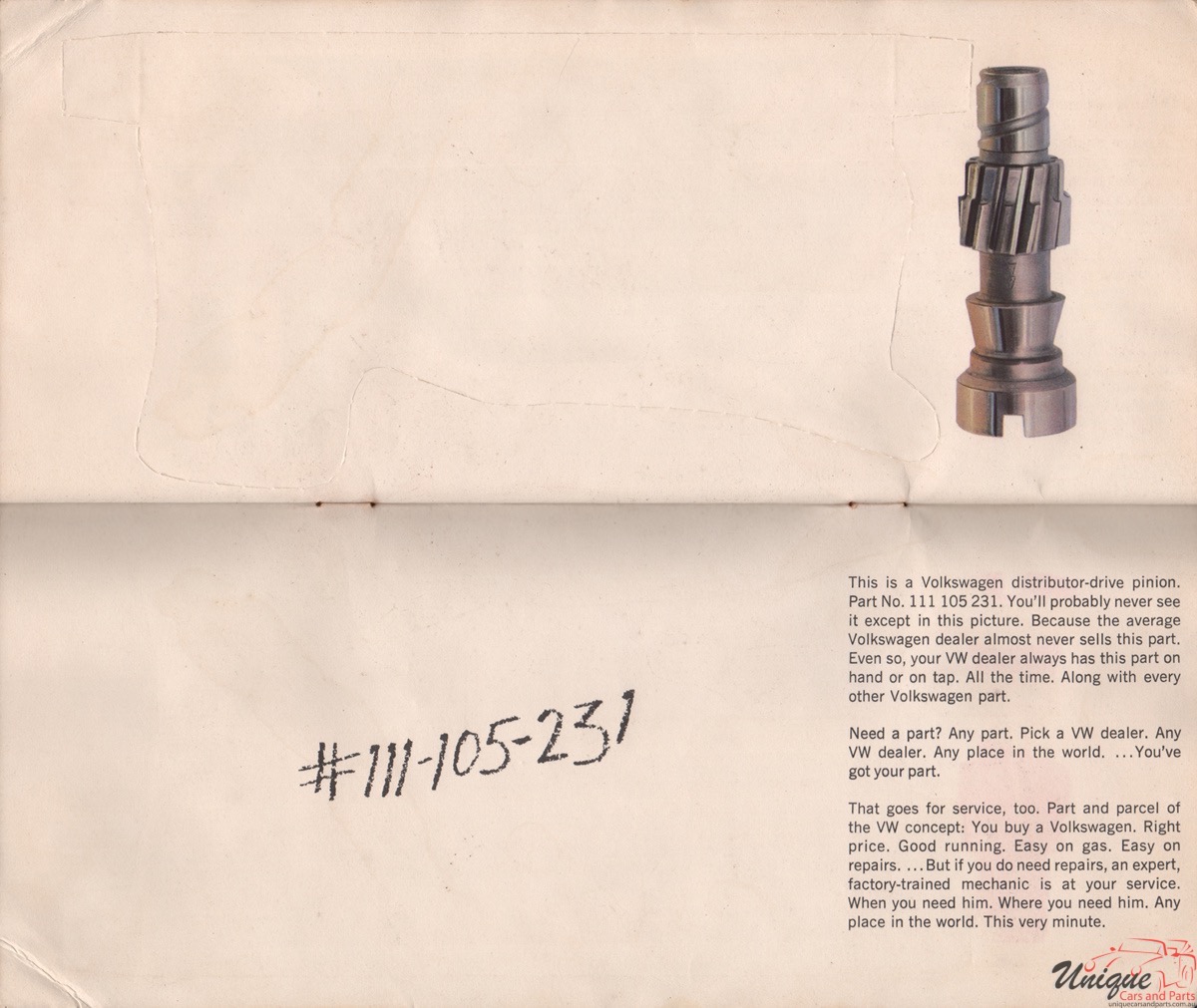 1965 Volkswagen Brochure Page 10